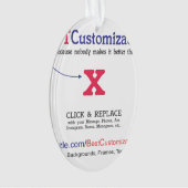 Beste kundengerechte Geschenk-Schablone Ornament (Vorderseite)