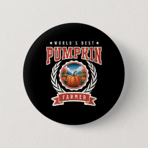 Beste Kürbisfarmerin der Welt Herbst Kürbis P Button