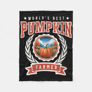 Beste Kürbisfarmerin der Welt Herbst Kürbis P Fleecedecke