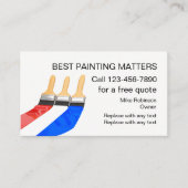 Beste Lackierer des Händlers Visitenkarte (Vorderseite)