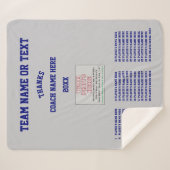 Beste Lacrosse Coach Geschenke, ALLE Spieler, Coac Sherpadecke (Vorderseite (Horizontal))