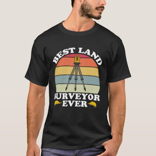 Beste Land Surveyor je Kartograf Land Surveyo T-Shirt (Vorderseite)