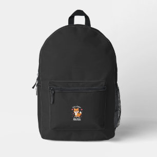 Beste Leben mit Akita Tank Top Bedruckter Rucksack