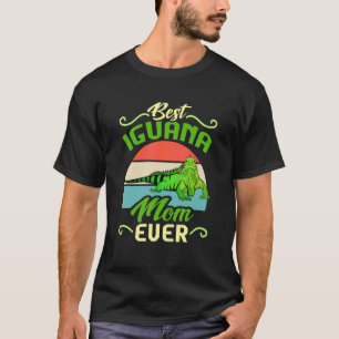 Beste Leguan-Mutter Aller Zeiten Echse Reptil Retr T-Shirt