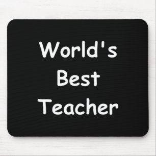 Beste Lehrer der Welt Kreidetafel-Design für Männe Mousepad