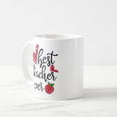 Beste Lehrer für Typografie Kaffeetasse (Vorderseite Links)