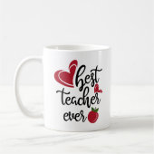 Beste Lehrer für Typografie Kaffeetasse (Links)