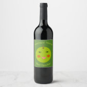Beste Lehrer Happy Apple Custom Bottle Labels Weinetikett (Vorderseite)