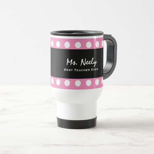 Beste Lehrer-überhaupt kundenspezifische Reisebecher (VorderseiteRechts)