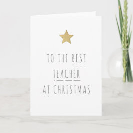 Beste Lehrer-Weihnachtskarte - Phonik Feiertagskarte