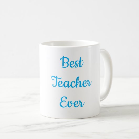 Beste Lehrerin Aller Zeiten Kaffeetasse (VorderseiteRechts)
