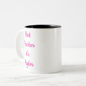 Beste Lehrerin Aller Zeiten Kaffeetasse (Vorderseite Links)