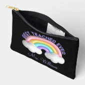 beste Lehrerin aller Zeiten, niedlicher farbiger R Zubehörtasche (Offen)