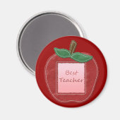 Beste Lehrerin Apple Magnet (Vorderseite/Rückseite)