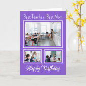 Beste Lehrerin Beste Mama Unvergessliches Foto Geb Karte (Gelbe Blume)