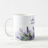 Beste Lehrerin Dankeschön Lavendel Frühlingsfloris Kaffeetasse (Links)