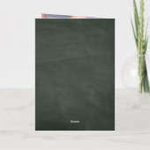 Beste Lehrerin Florale Grüße Karte (Rückseite)