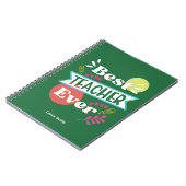 Beste Lehrerin für moderne, handgeschriebene Noteb Notizblock (Linke Seite)