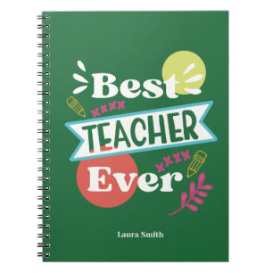 Beste Lehrerin für moderne, handgeschriebene Noteb Notizblock
