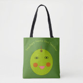 Beste Lehrerin glückliche Apple Custom Tote Bag Tasche (Vorderseite)