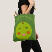 Beste Lehrerin glückliche Apple Custom Tote Bag Tasche (Von Nahem)