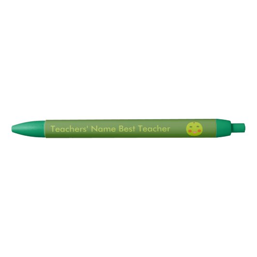 Beste Lehrerin Happy Apple Custom Pen Kugelschreiber (Vorderseite)