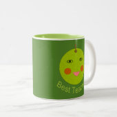 Beste Lehrerin Happy Apple Tasse (VorderseiteRechts)