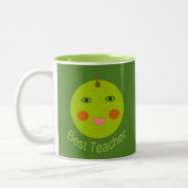 Beste Lehrerin Happy Apple Tasse (Links)