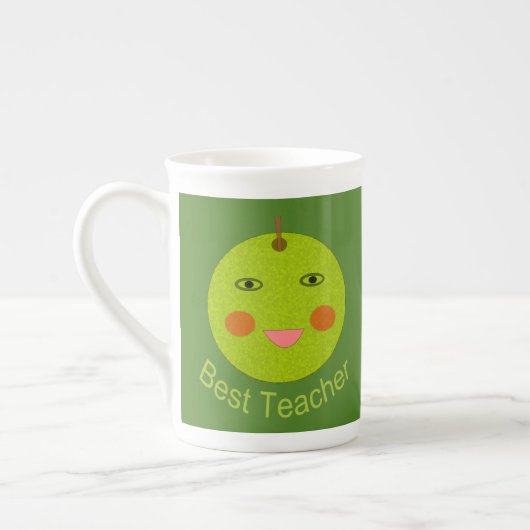 Beste Lehrerin Happy Apple Tasse (Links)