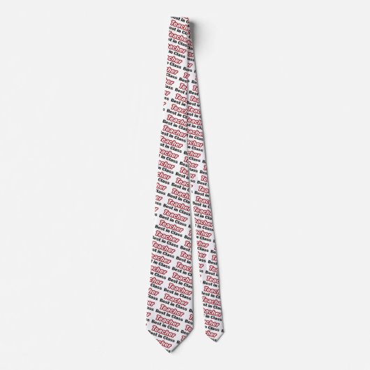 Beste Lehrerin in der Klasse Krawatte (Vorderseite)