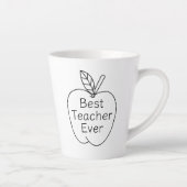 Beste Lehrerin je Apple-Kontur Milchtasse (Rechts)