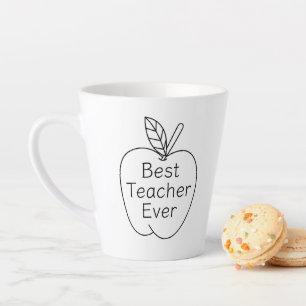 Beste Lehrerin je Apple-Kontur Milchtasse
