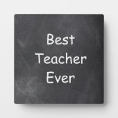 Beste Lehrerin je Chalkboard Design Geschenk Idee Fotoplatte (Vorderseite)