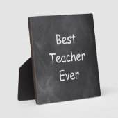 Beste Lehrerin je Chalkboard Design Geschenk Idee Fotoplatte (Vorderseite)
