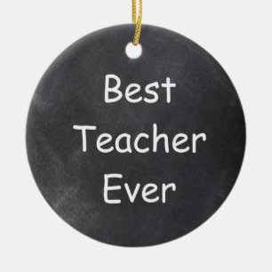 Beste Lehrerin je Chalkboard Design Geschenk Idee Keramik Ornament