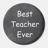 Beste Lehrerin je Chalkboard Design Geschenk Idee Magnet (Vorne)