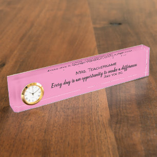 Beste Lehrerin je danke Ihnen Typografie personali Namensplakette