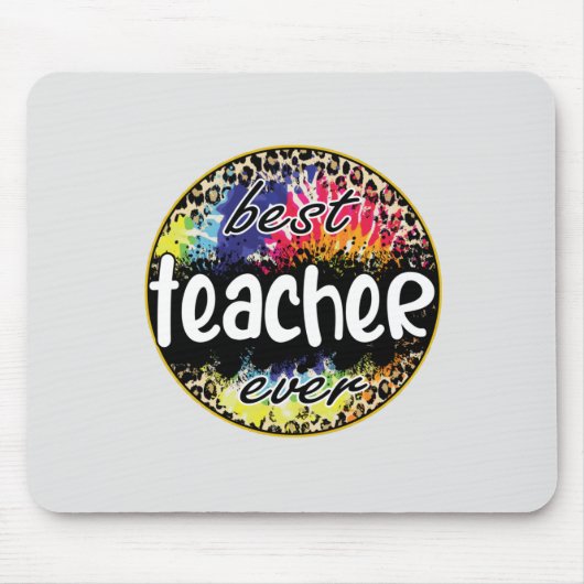 Beste Lehrerin je - Farbenprägung Mousepad (Vorne)