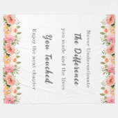 Beste Lehrerin je Geschenk Fleecedecke (Vorderseite (Horizontal))