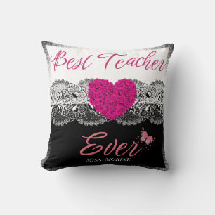 Beste Lehrerin je Geschenk für das Klassenzimmer Kissen
