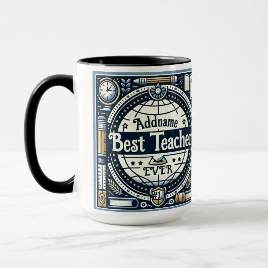 Beste Lehrerin je Geschenk Tasse (Links)