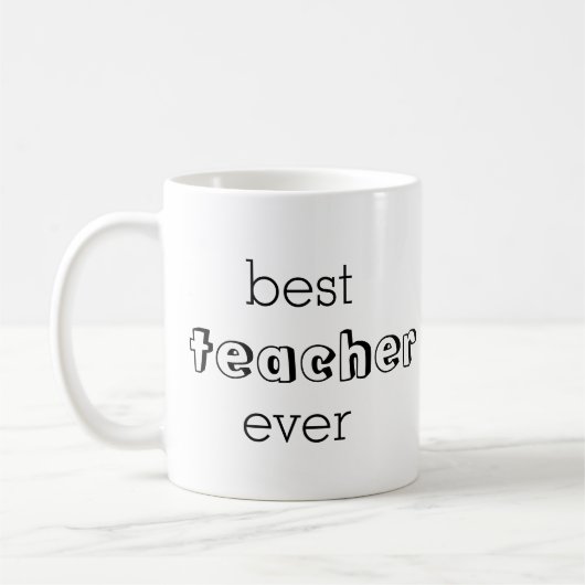 Beste Lehrerin je Geschenk-Tasse Kaffeetasse (Links)