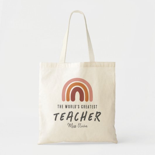 Beste Lehrerin je Geschenk Tragetasche (Vorne)
