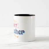 Beste Lehrerin je Geschenk Zweifarbige Tasse (Mittel)