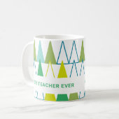 Beste Lehrerin je Individuelle Name Lehrerin Gesch Kaffeetasse (Vorderseite Links)