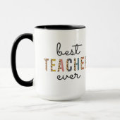 Beste Lehrerin je Lehrerin Tasse (Links)