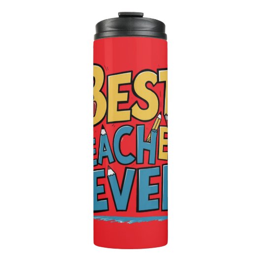 Beste Lehrerin je Lehrerin Thermosbecher (Vorderseite)