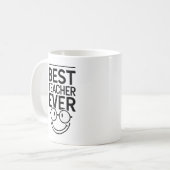 Beste Lehrerin je "Lehrertag" Kaffeetasse (Vorderseite Links)