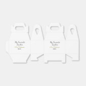 Beste Lehrerin je Name Datum Jahr einfache Schule Geschenkschachtel (Ungefaltet)