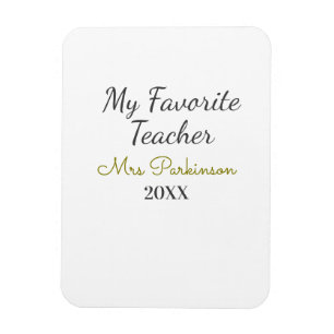 Beste Lehrerin je Name Datum Jahr einfache Schule Magnet